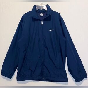 Nike Navy Blue Windbreaker Jacket Vinatge